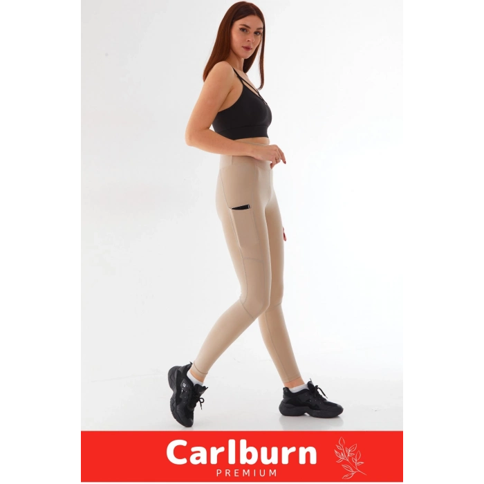 Yeni Sezon İç Göstermez Yüksek Bel Cepli Yoga Sıkı Dokuma Teknolojisi Fitness Gym Training Tayt