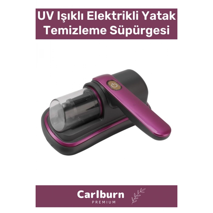 Premium Kompakt Güçlü Emiş Gücü UV Işıklı Elektrikli Yatak Yorgan Örtü  Koltuk Temizleme Süpürgesi