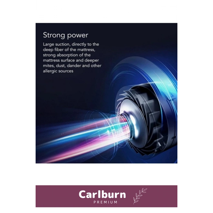 Premium Kompakt Güçlü Emiş Gücü UV Işıklı Elektrikli Yatak Yorgan Örtü  Koltuk Temizleme Süpürgesi