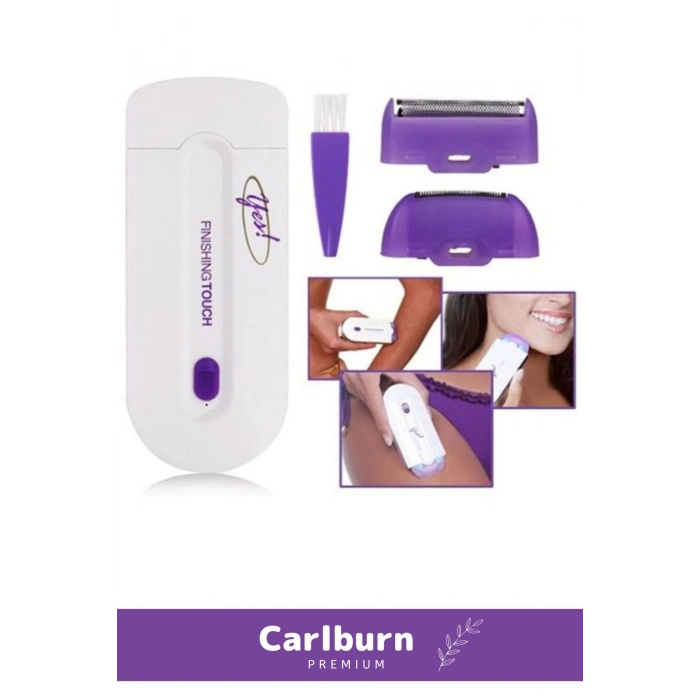 Premium 2 Farklı Başlıklı Hafif Taşınabilir Yüz Vücut Uzun Süren Şarjlı Epilasyon Tıraş Cihazı