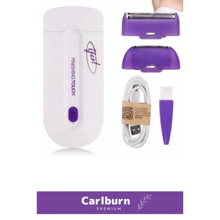 Premium 2 Farklı Başlıklı Hafif Taşınabilir Yüz Vücut Uzun Süren Şarjlı Epilasyon Tıraş Cihazı