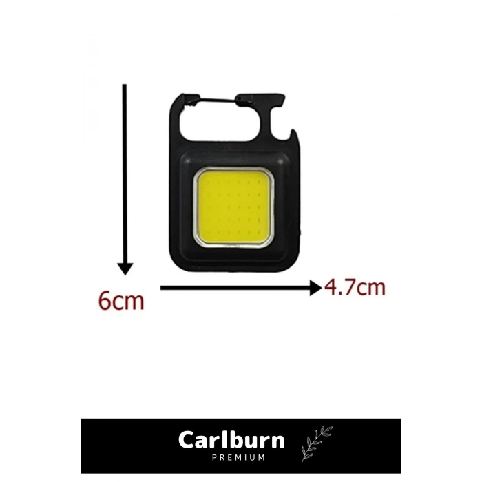 3 Mod Açacaklı Usb Şarjlı Taşınabilir Metal 1000 Lümen El Feneri Mıknatıslı Mini 30 LED Anahtarlık