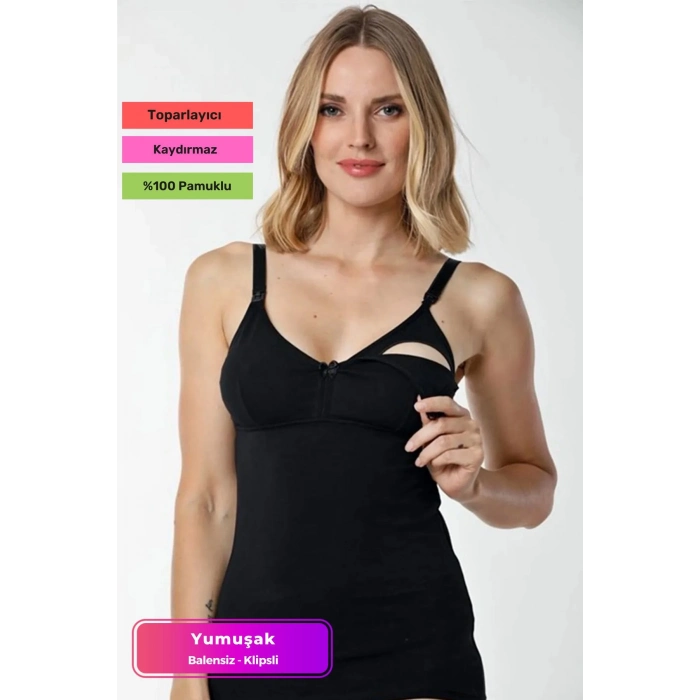 Özel Üretim Yumuşak Toparlayıcı Rahat Dikişsiz Nefes Alabilen Şık Lohusa Balensiz Emzirme Sütyen