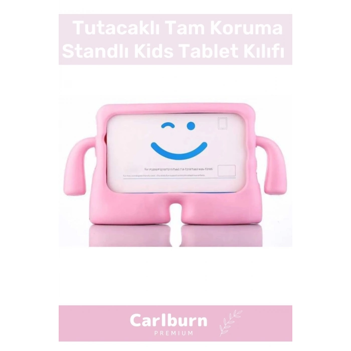 Özel Üretim Apple Samsung Uyumlu 8.7 Inç Yumuşak Dokulu Tutacaklı Tam Koruma Standlı Kids