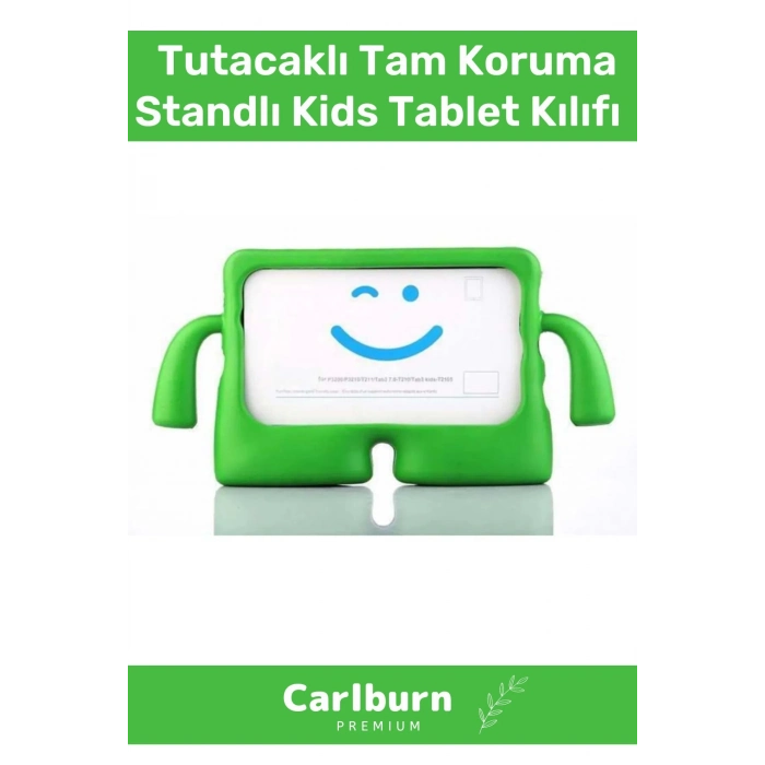 Özel Üretim Apple Samsung Uyumlu 8.7 Inç Yumuşak Dokulu Tutacaklı Tam Koruma Standlı Kids