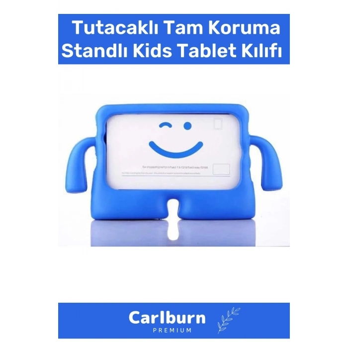 Özel Üretim Apple Samsung Uyumlu 8.7 Inç Yumuşak Dokulu Tutacaklı Tam Koruma Standlı Kids