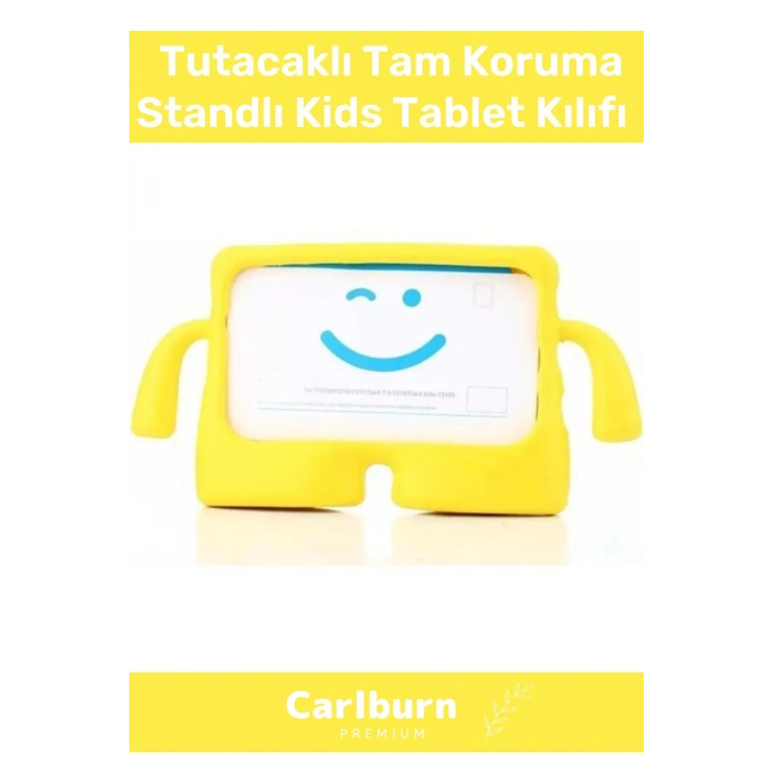 Özel Üretim Apple Samsung Uyumlu 11 Inç Yumuşak Dokulu Tutacaklı Tam Koruma Standlı Kids