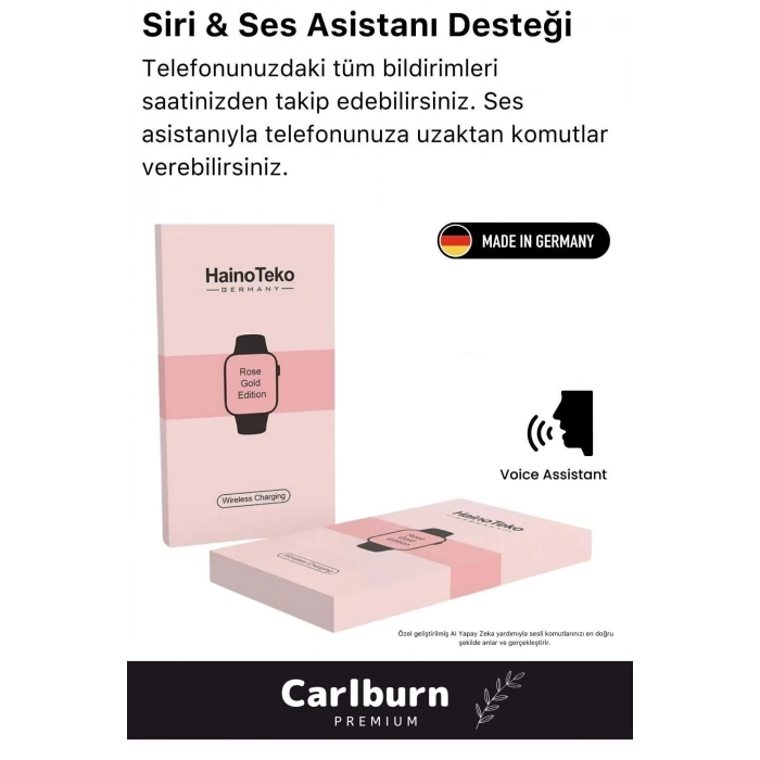 Yeni Nesil 3 Kordonlu Wireless Şarjlı Spor Sağlık Sensörlü Watch 9 Series 41mm Kadın Akıllı Saat