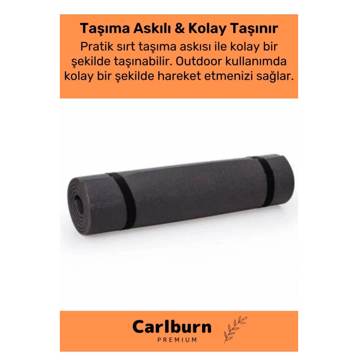 Taşıma Askılı Su Geçirmez Konforlu Kalın Rahat Çift Taraflı Çadır Uyku Yer Minderi 16mm Kamp Matı