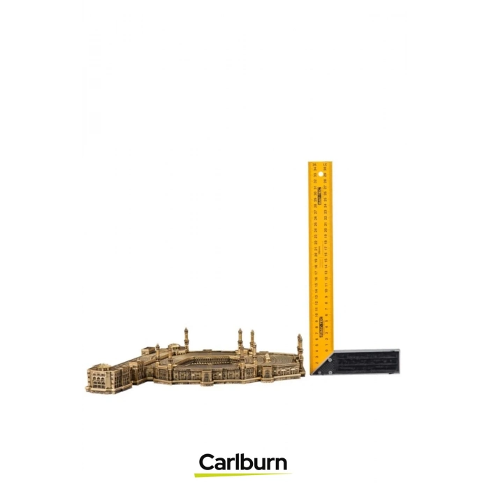 Özel Üretim Kutulu Antik Sarı Mescid-i Haram Hediyelik Dekoratif Biblo