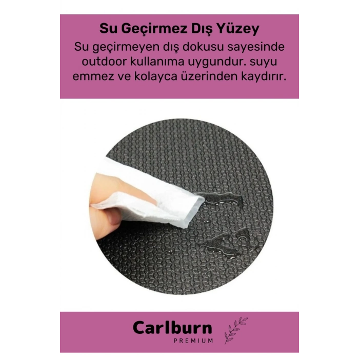 Taşıma Askılı Su Geçirmez Konforlu Kalın Rahat Çift Taraflı Çadır Uyku Yer Minderi 10mm Kamp Matı