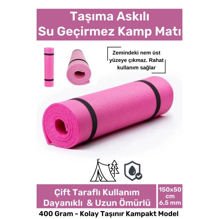 Taşıma Askılı Su Geçirmez Konforlu Kalın Rahat Çift Taraflı Kamp Zemin Çadır Uyku Matı Yer Minderi