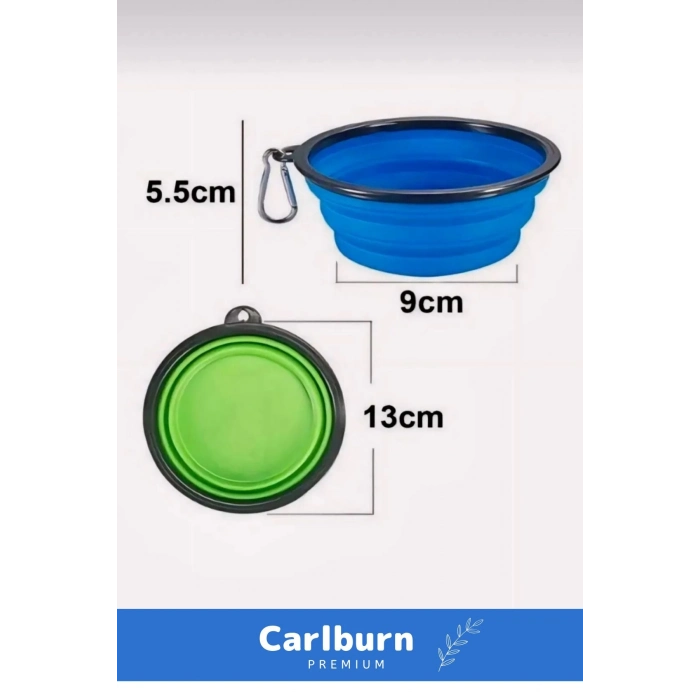 Özel Seri Taşınabilir Seyahat Tipi Kancalı Silikon Katlanabilir Kedi Köpek Evcil Hayvan Mama Su Kabı