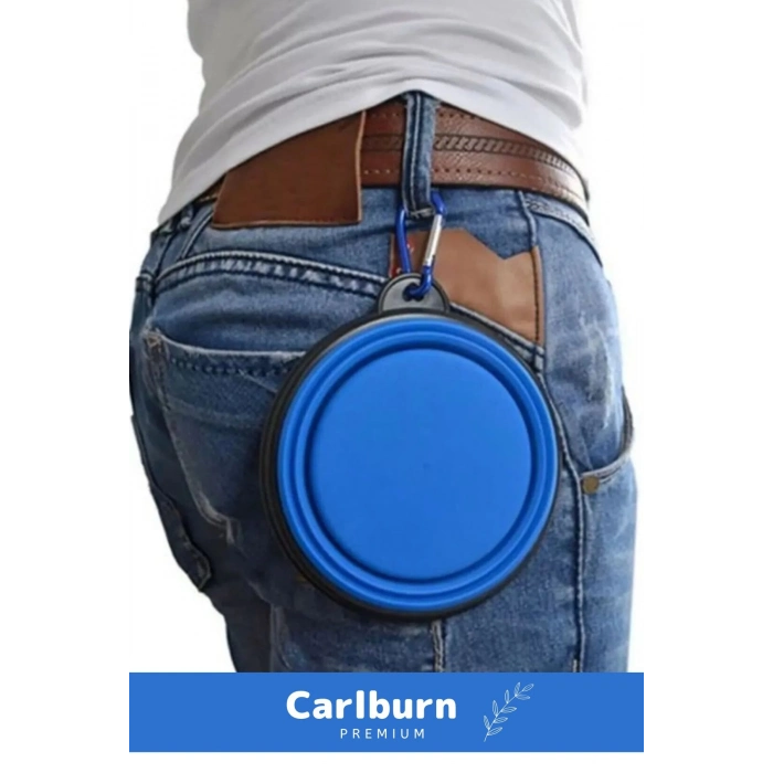 Özel Seri Taşınabilir Seyahat Tipi Kancalı Silikon Katlanabilir Kedi Köpek Evcil Hayvan Mama Su Kabı