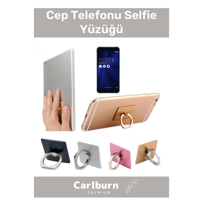 360 Derece Parmak Ucunda Dönen Cep Telefonu Tutucu Soket Yuvarlak Standı Selfie Yüzük