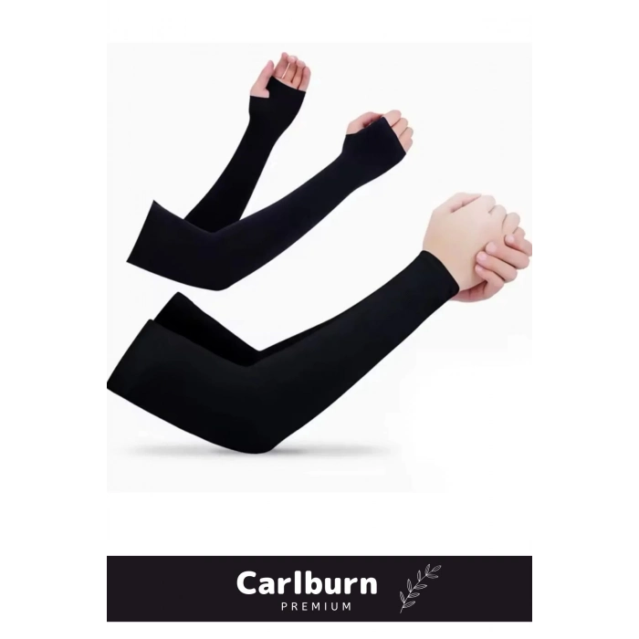 Yüksek Kaliteli Kumaş Ter Emici Motorsiklet Düz Desen Şık RahatUzun Kollu UV Koruyucu Kol Kılıfı