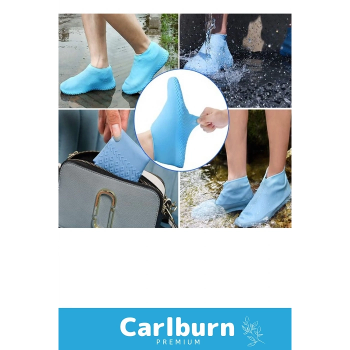 Premium Kaymaz Su Kir Geçirmez Sızdırmaz Esnek Ayakkabı Koruyucu Yağmur Silikon Kılıf