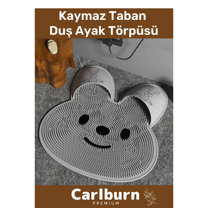 Özel Tasarım Silikon Duş Ayak Törpüsü Günlük Bakım Kaymaz Taban Masaj Etkili Silikon Banyo Matı