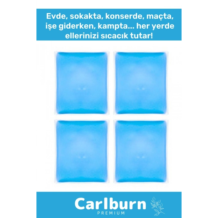 Özel Üretim Soğuk Havalarda Kare Şeklinde El Isıtıcısı Sihirli Jel Isıtıcı Torba Cep Sobası 3 Adet