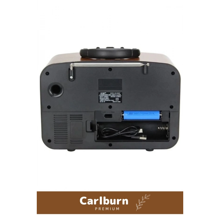 Kaliteli Yüksek Sesli Retro Şık Ahşap Bluetooth Bağlantılı Fm Usb Tf Aux Şarjlı Nostaljik Radyo