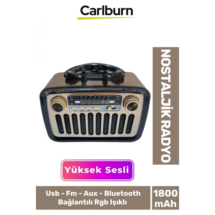 Kaliteli Yüksek Sesli Retro Nostalji Bluetooth Bağlantılı Usb Sd Kart Radyo Mp3 Player Müzik Kutusu