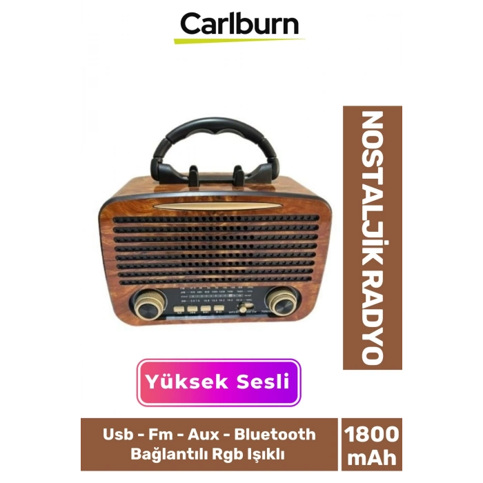 Kaliteli Yüksek Sesli Retro Nostalji Bluetooth Bağlantılı Usb Sd Kart Radyo Mp3 Player Müzik Kutusu