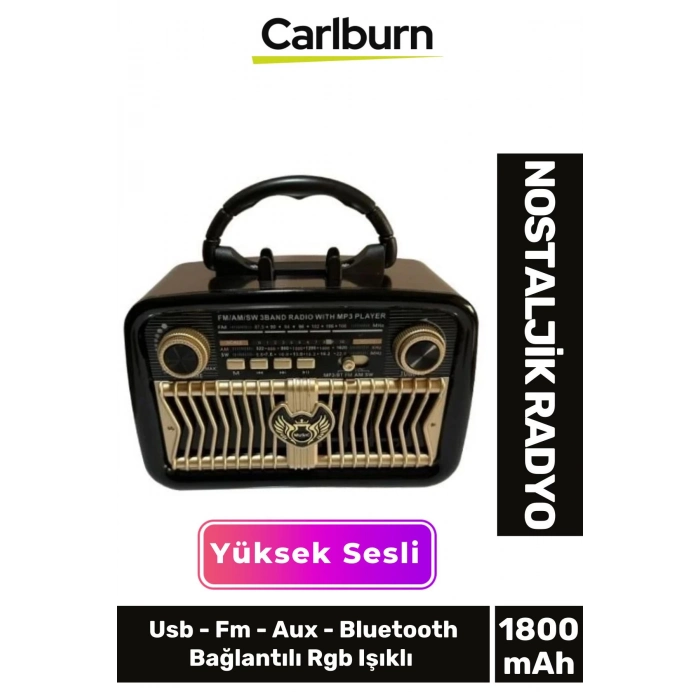Kaliteli Yüksek Sesli Retro Nostalji Bluetooth Bağlantılı Usb Sd Kart Radyo Mp3 Player Müzik Kutusu