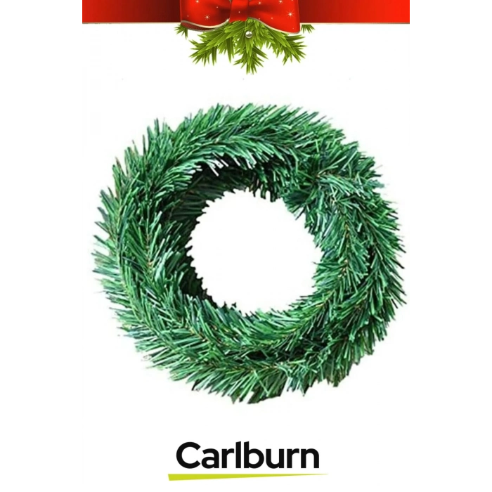 Premium Doğal Görünümlü Dekoratif Yeni Yıl Noel Yılbaşı Çam Ağacı Süsü Garland Büyük Boy 270 Cm