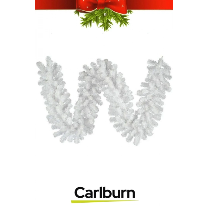 Premium Doğal Görünümlü Dekoratif Yeni Yıl Noel Yılbaşı Çam Ağacı Süsü Garland Büyük Boy 10 Metre