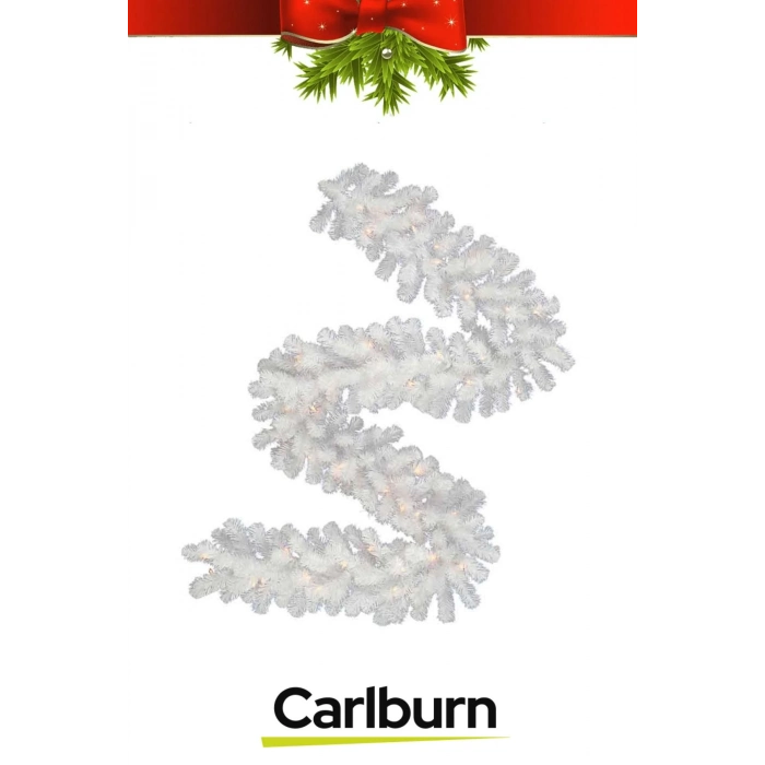 Premium Doğal Görünümlü Dekoratif Yeni Yıl Noel Yılbaşı Çam Ağacı Süsü Garland Büyük Boy 10 Metre