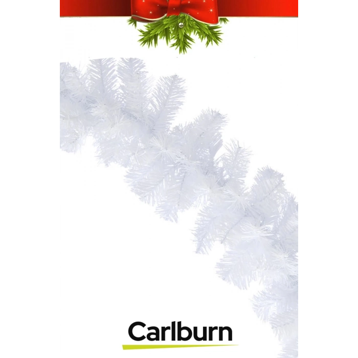 Premium Doğal Görünümlü Dekoratif Yeni Yıl Noel Yılbaşı Çam Ağacı Süsü Garland Büyük Boy 10 Metre