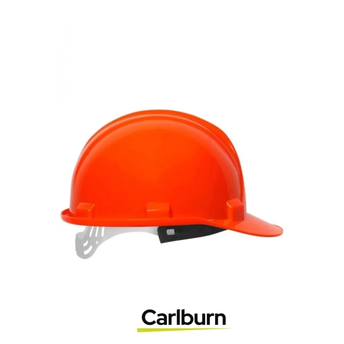 CE Belgeli Dayanıklı Ter Bantlı Ayarlanabilir Şantiye İnşaat İş Güvenliği Turuncu Emniyet Bareti