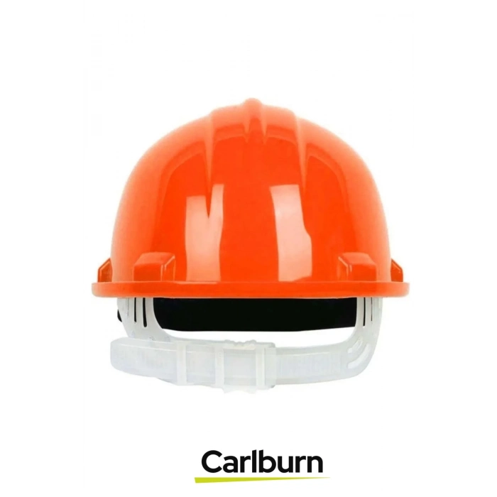 CE Belgeli Dayanıklı Ter Bantlı Ayarlanabilir Şantiye İnşaat İş Güvenliği Turuncu Emniyet Bareti