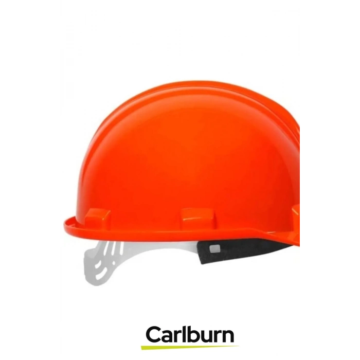 CE Belgeli Dayanıklı Ter Bantlı Ayarlanabilir Şantiye İnşaat İş Güvenliği Turuncu Emniyet Bareti