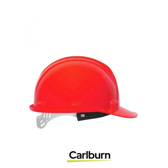 Ce Belgeli Dayanıklı Ter Bantlı Ayarlanabilir Şantiye Inşaat Iş Güvenliği Kırmızı Emniyet Bareti