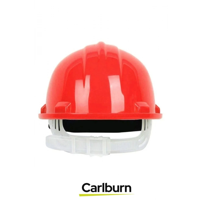 Ce Belgeli Dayanıklı Ter Bantlı Ayarlanabilir Şantiye Inşaat Iş Güvenliği Kırmızı Emniyet Bareti