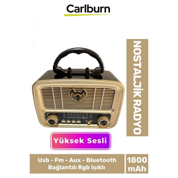 Kaliteli Yüksek Sesli Retro Nostalji Bluetooth Bağlantılı Usb Sd Kart Radyo Mp3 Player Müzik Kutusu