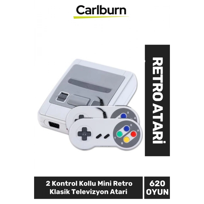 Özel Üretim Klasik 8 Bit 620 Oyunlu 2 Kontrol Kollu Mini Retro Klasik Televizyon Atari