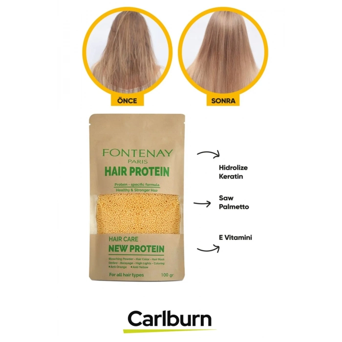 Açma & Boya İşleminde Yıpranmaya Karşı Özel Ürün Canlı Gösteren Sağlıklı Saç Bakım Proteini 100 gr