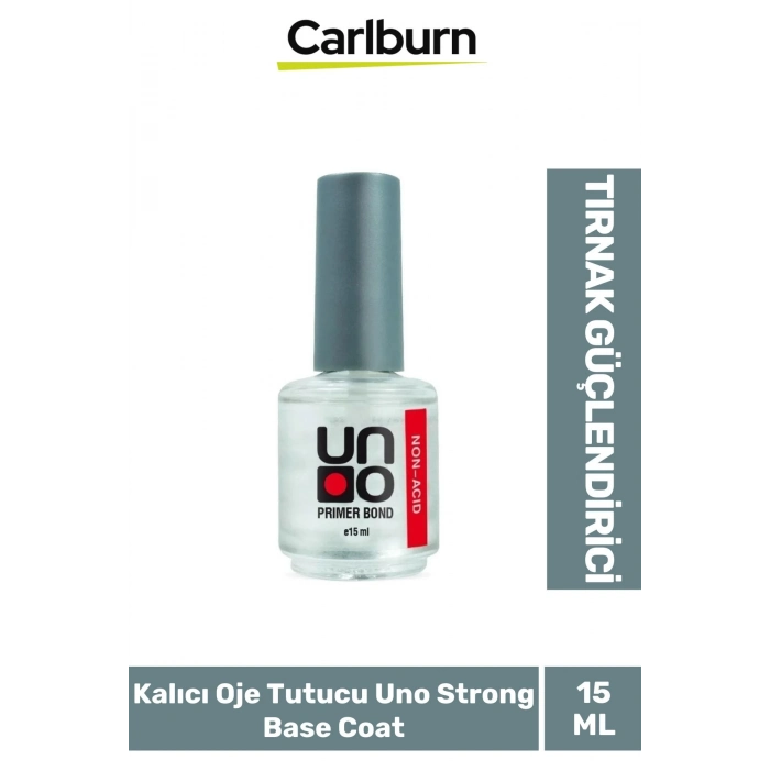 Tırnak Güçlendirici Elastik 48W Cihazlarda Kullanılan Kalıcı Oje Tutucu Uno Strong Base Coat 15 ml