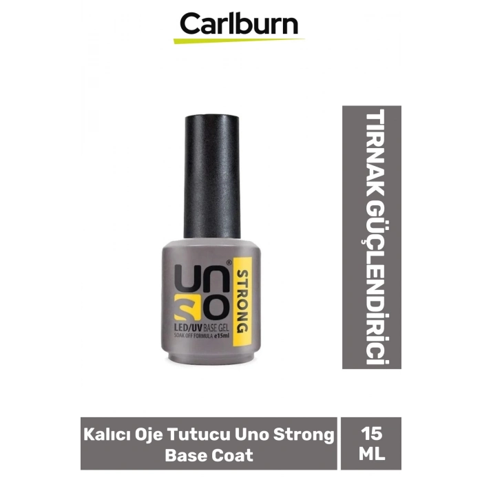 Tırnak Güçlendirici Elastik 48W Cihazlarda Kullanılan Kalıcı Oje Tutucu Uno Strong Base Coat 15 ml