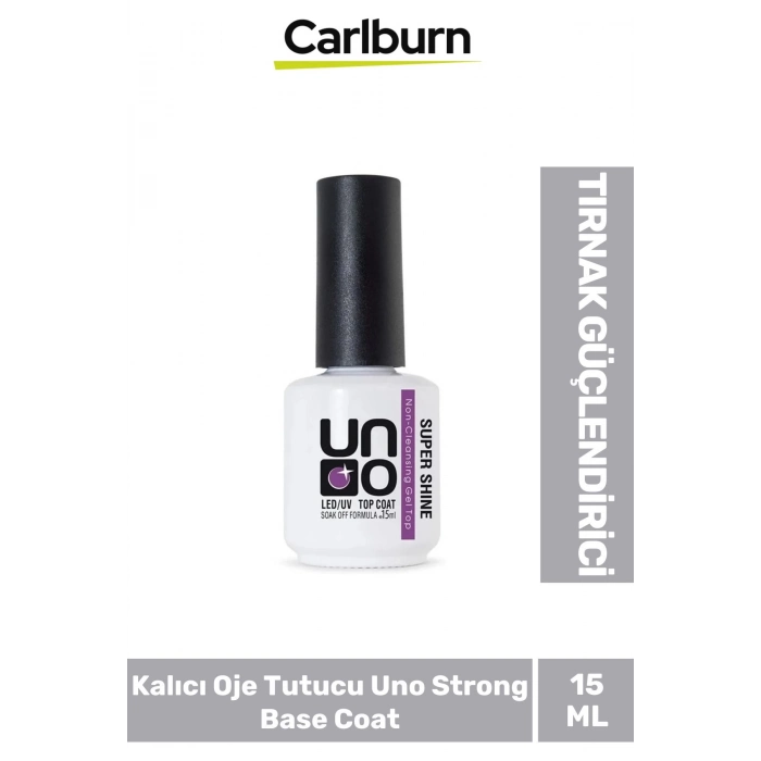 Tırnak Güçlendirici Elastik 48W Cihazlarda Kullanılan Kalıcı Oje Tutucu Uno Strong Base Coat 15 ml