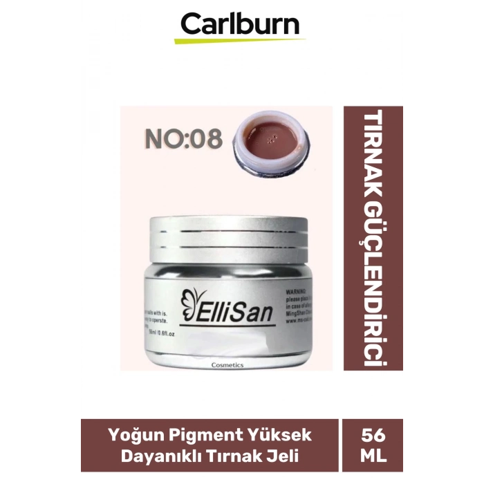 Uzun Sağlıklı Dayanıklı Tırnaklar UV Makineleri Uyumlu Ellisan Protez Tırnak Jeli Builder 56 Gram