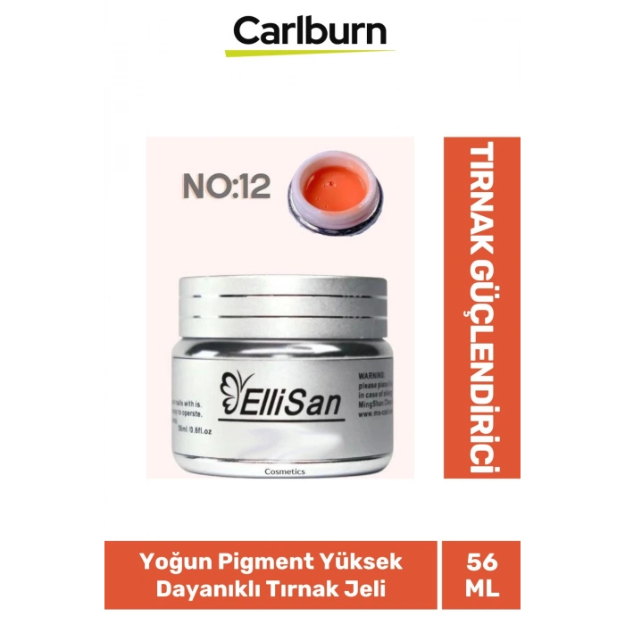 Uzun Sağlıklı Dayanıklı Tırnaklar UV Makineleri Uyumlu Ellisan Protez Tırnak Jeli Builder 56 Gram