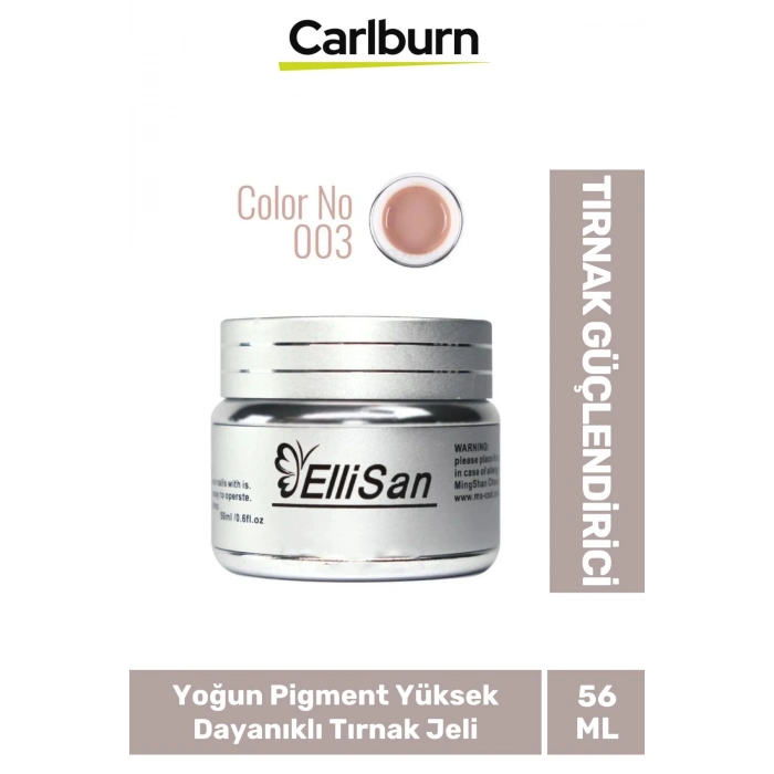 Uzun Sağlıklı Dayanıklı Tırnaklar UV Makineleri Uyumlu Ellisan Protez Tırnak Jeli Builder 56 Gram