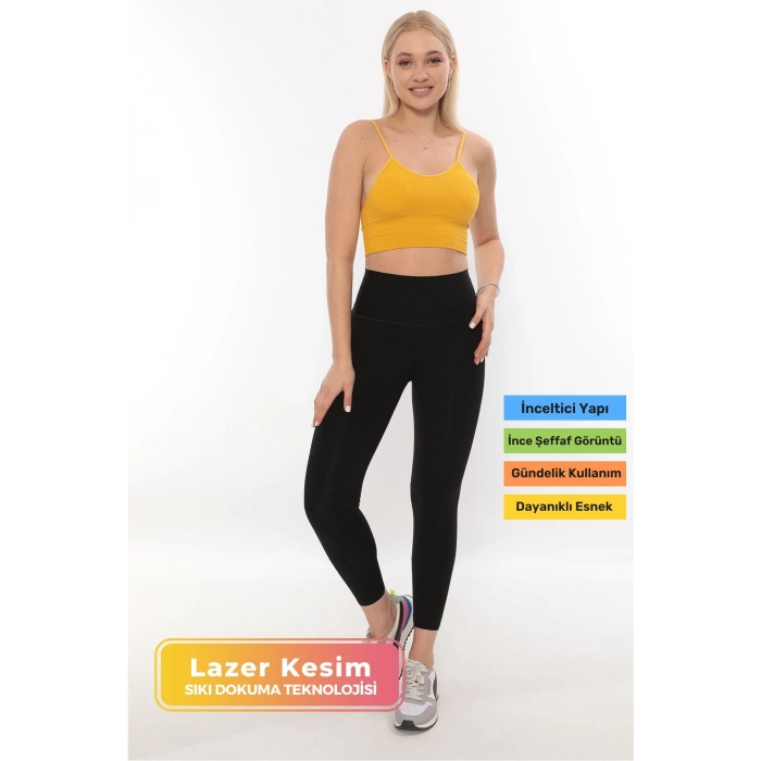 Premium Bel Kısmı Duble Çift Kat Garanti İki Beden İnceltir Toparlayıcı Yüksek Bel Lazer Korse Tayt