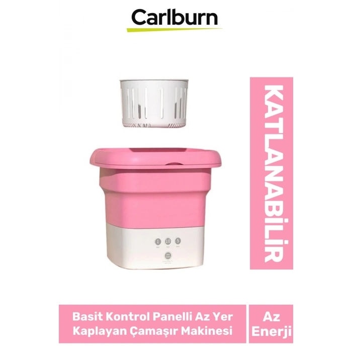 Enerji Tasarruflu Basit Kontrol Panel Az Yer Kaplayan Taşınabilir Katlanabilir Mini Çamaşır Makinesi