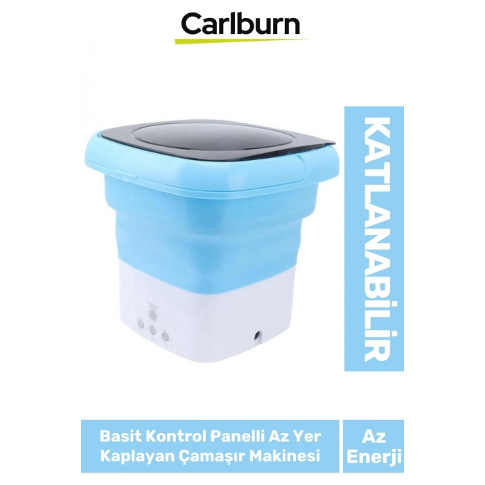 Enerji Tasarruflu Basit Kontrol Panel Az Yer Kaplayan Taşınabilir Katlanabilir Mini Çamaşır Makinesi