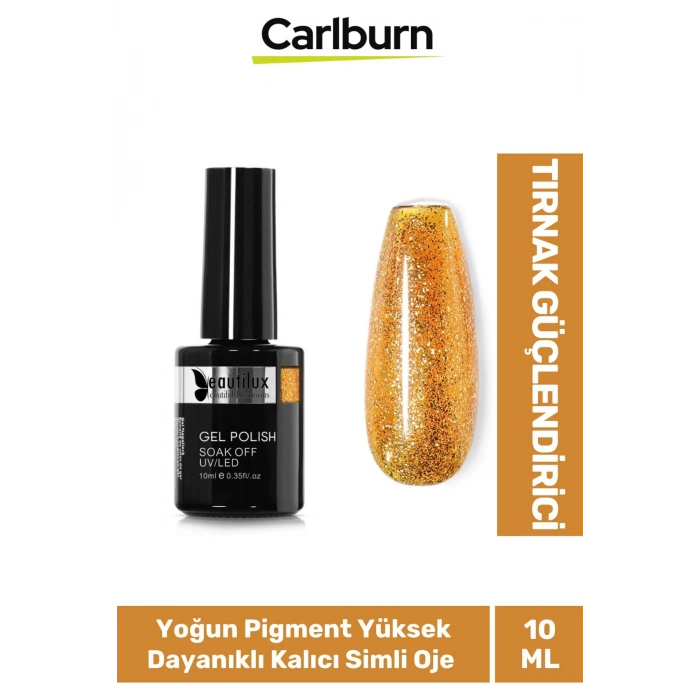 Hızlı Kuruyan Uzun Süre Dayanıklı Yüksek Pigment 3 Aşamalı Kalıcı Simli Tırnak Ojesi 10 Ml