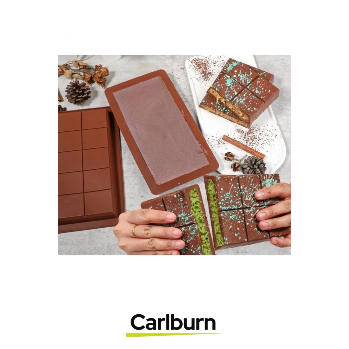 Bpa İçermez Esnek Dayanıklı Yüksek Isı Dayanıklı Dubai Çikolata Silikon Kalıbı 3 Adet